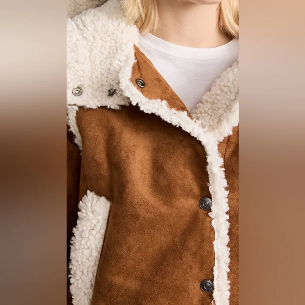 NWT Free People Vegan Exchange Shearling Jacket